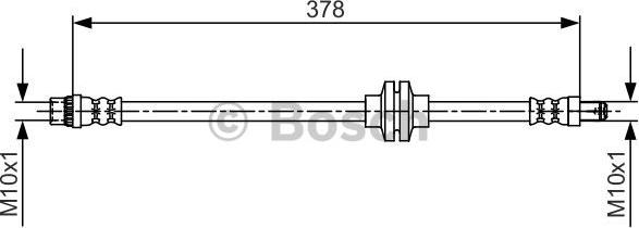 BOSCH 1 987 481 707 - Спирачен маркуч parts5.com