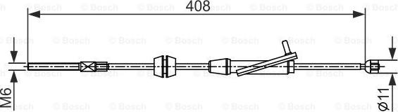 BOSCH 1 987 482 421 - Cable de accionamiento, freno de estacionamiento parts5.com