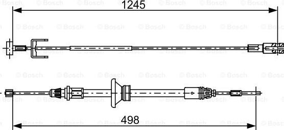 BOSCH 1 987 482 524 - Seilzug, Feststellbremse parts5.com