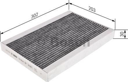 BOSCH 1 987 435 543 - Filter, interior air parts5.com