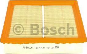 BOSCH 1 987 431 167 - Filtr, wentylacja przestrzeni pasażerskiej parts5.com