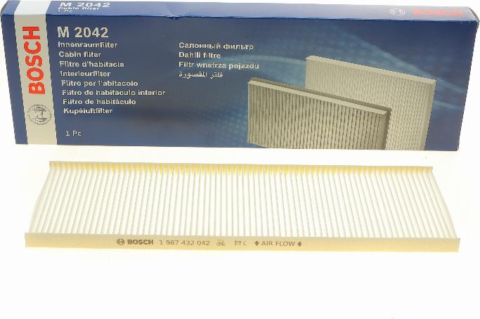 BOSCH 1 987 432 042 - Filter vnútorného priestoru parts5.com