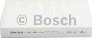 BOSCH 1 987 432 039 - Filtr, wentylacja przestrzeni pasażerskiej parts5.com