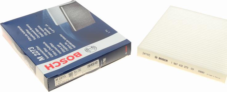 BOSCH 1 987 432 273 - Filter, vazduh unutrašnjeg prostora parts5.com