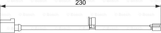 BOSCH 1 987 474 569 - Styk ostrzegawczy, zużycie okładzin hamulcowych parts5.com