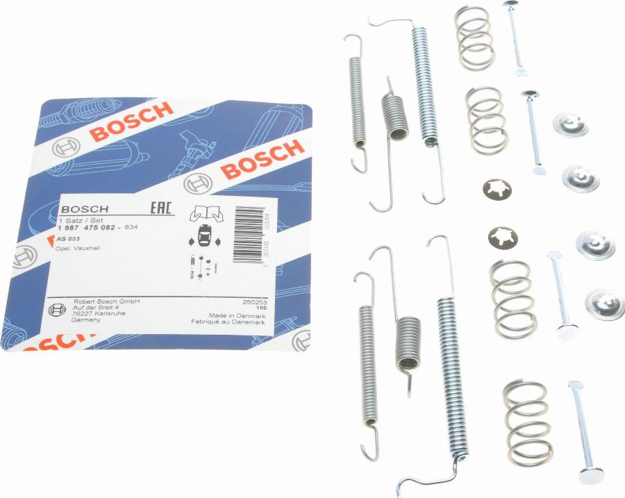 BOSCH 1 987 475 082 - Kit d'accessoires, mâchoire de frein parts5.com