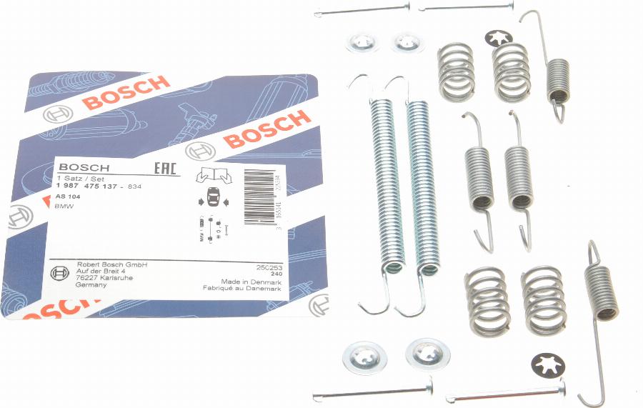 BOSCH 1 987 475 137 - Accessory Kit, brake shoes parts5.com