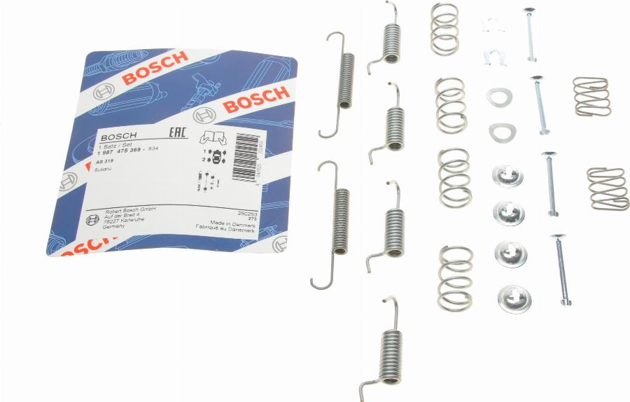 BOSCH 1 987 475 369 - Σετ βοηθ. εξαρτημάτων, σιαγόνες χειρόφρενου parts5.com