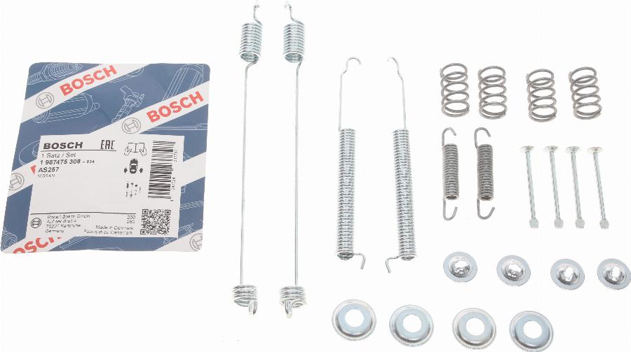 BOSCH 1 987 475 308 - Set accesorii, sabot de frana parts5.com