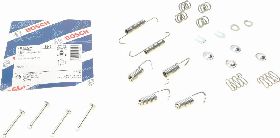 BOSCH 1 987 475 326 - Komplet pribora, kočione papuče ručne kočnice parts5.com