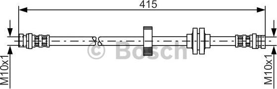 BOSCH 1 987 476 999 - Fékcső parts5.com