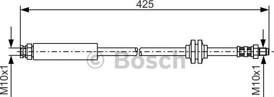 BOSCH 1 987 476 451 - Tubo flexible de frenos parts5.com