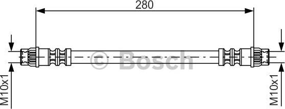 BOSCH 1 987 476 517 - Bremsschlauch parts5.com