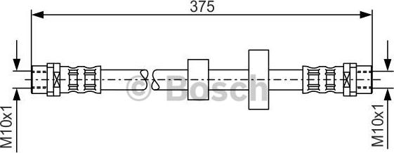 BOSCH 1 987 476 698 - Brake Hose parts5.com