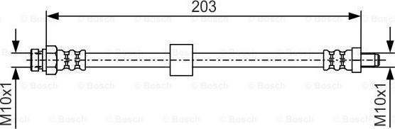 BOSCH 1 987 476 035 - Furtun frana parts5.com