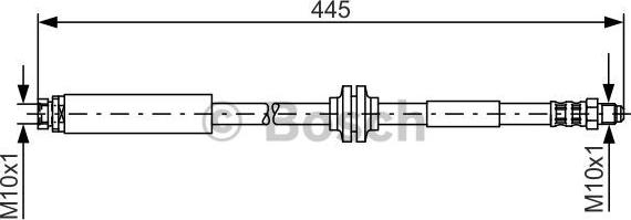 BOSCH 1 987 476 180 - Brake Hose parts5.com