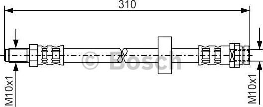 BOSCH 1 987 476 883 - Furtun frana parts5.com