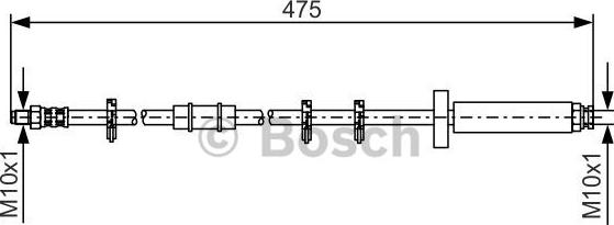 BOSCH 1 987 476 329 - Fren hortumu parts5.com