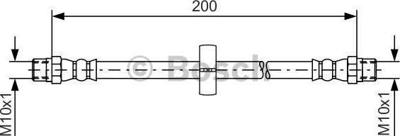 BOSCH 1 987 476 219 - Przewód hamulcowy elastyczny parts5.com