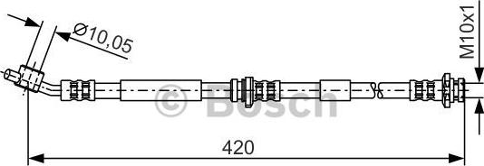 BOSCH 1 987 476 790 - Tubo flexible de frenos parts5.com