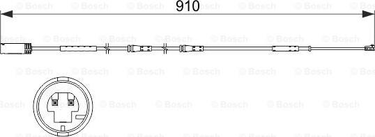 BOSCH 1 987 473 522 - Warning Contact, brake pad wear parts5.com