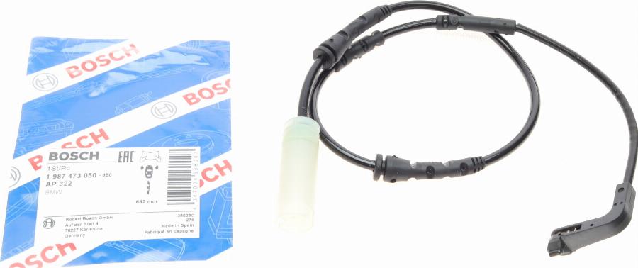 BOSCH 1 987 473 050 - Senzor de avertizare,uzura placute de frana parts5.com