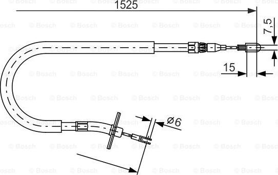 BOSCH 1 987 477 858 - Cable, parking brake parts5.com