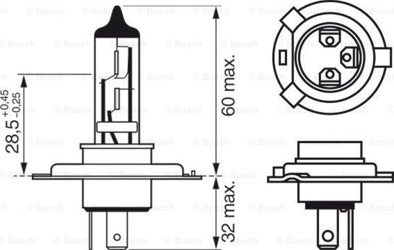 BOSCH 1 987 301 440 - Lámpara, faro de carretera parts5.com