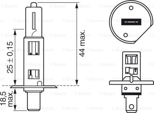 BOSCH 1 987 301 051 - Bec, far faza lunga parts5.com