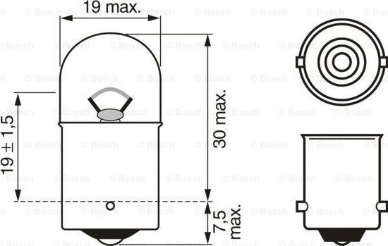 BOSCH 1 987 301 019 - Izzó, villogó parts5.com