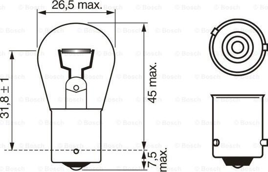 BOSCH 1 987 301 018 - Крушка с нагреваема жичка, мигачи parts5.com