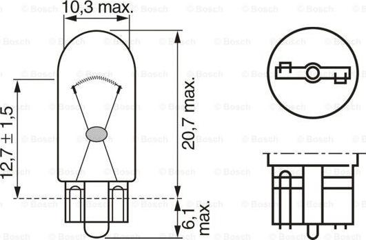 BOSCH 1 987 301 033 - Λυχνία, εσωτερικός φωτισμός parts5.com