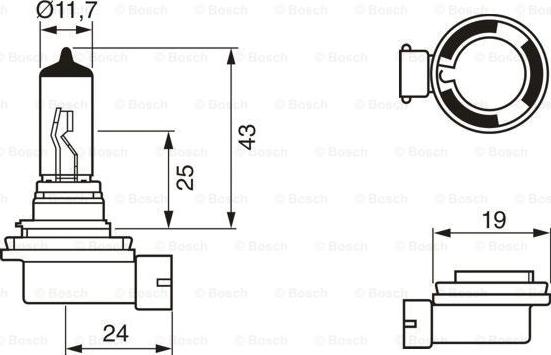 BOSCH 1 987 301 133 - Bec, far faza lunga parts5.com