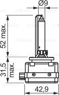 BOSCH 1 987 302 905 - Sijalica, far za dugo svetlo parts5.com