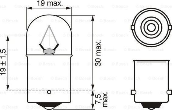 BOSCH 1 987 302 505 - Sijalica, zadnje svetlo parts5.com