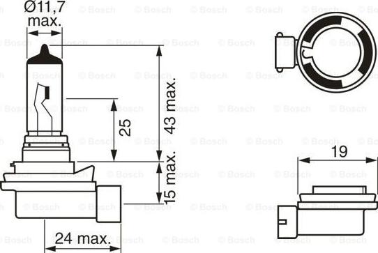 BOSCH 1 987 302 081 - Izzó, távfényszóró parts5.com