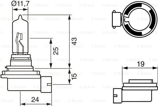 BOSCH 1 987 302 082 - Bec, far faza lunga parts5.com