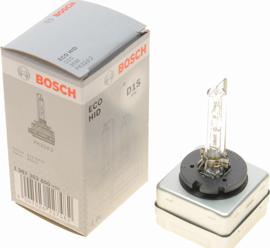 BOSCH 1 987 302 850 - Лампа накаливания, фара дальнего света parts5.com