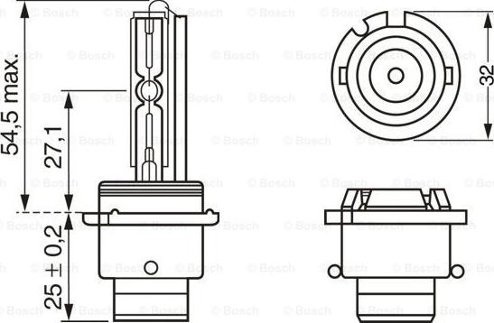 BOSCH 1 987 302 852 - Λυχνία, προβολείς parts5.com