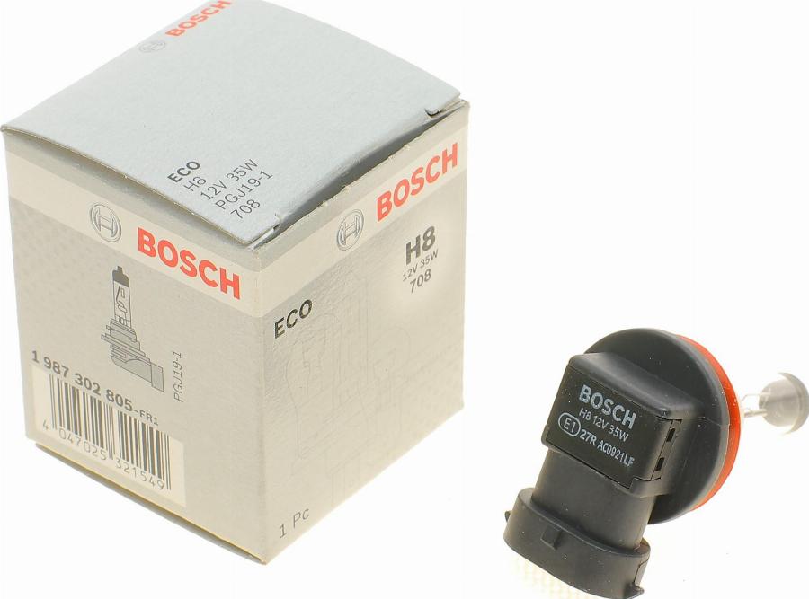 BOSCH 1 987 302 805 - Ampul, uzun huzme far parts5.com