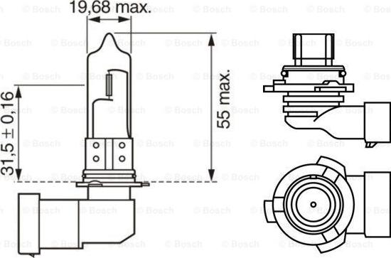 BOSCH 1 987 302 808 - Bec, far faza lunga parts5.com