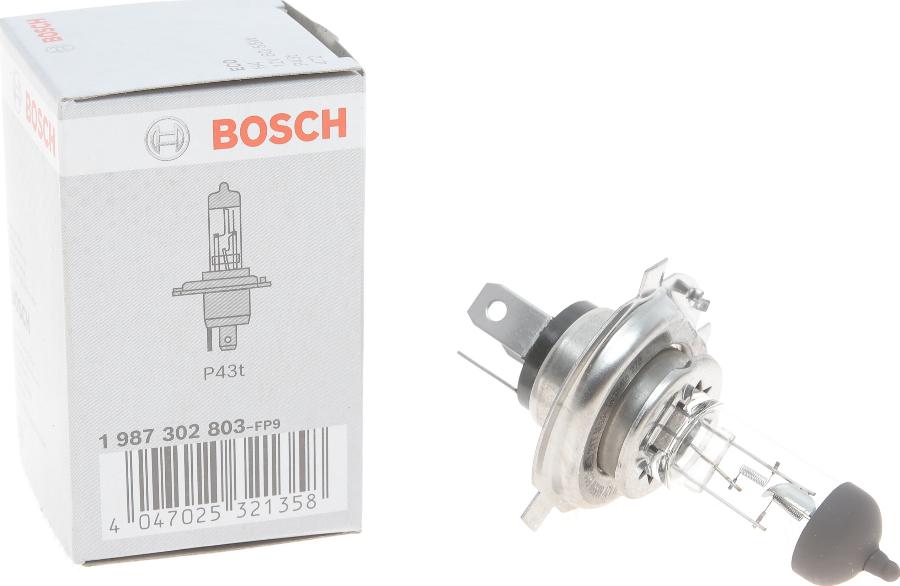 BOSCH 1 987 302 803 - Крушка с нагреваема жичка, фар за дълги светлини parts5.com