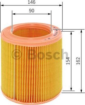 BOSCH 1 457 433 652 - Filtro de aire parts5.com