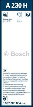 BOSCH 3 397 006 864 - Törlőlapát parts5.com