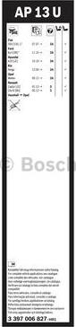 BOSCH 3 397 006 827 - Μάκτρο καθαριστήρα parts5.com