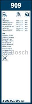 BOSCH 3 397 001 909 - Pyyhkijänsulka parts5.com