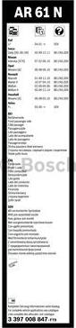 BOSCH 3 397 008 847 - Wischblatt parts5.com