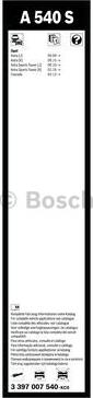 BOSCH 3 397 007 540 - Limpiaparabrisas parts5.com