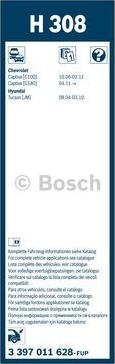 BOSCH 3 397 011 628 - Limpiaparabrisas parts5.com