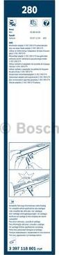 BOSCH 3 397 118 801 - Limpiaparabrisas parts5.com